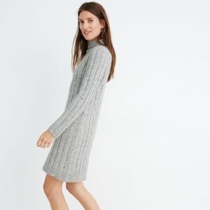 Madewell Donegal Rolled Mockneck Sweater Dress